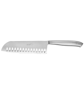 André Verdier all steel drop forged 17cm Santoku knife with hollow edge